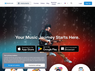 muzician.com screenshot