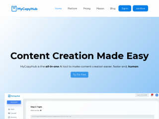 mycopyhub.com screenshot