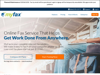 myfax.com screenshot