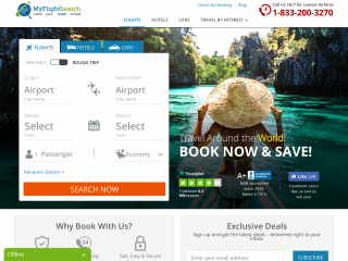 myflightsearch.com screenshot