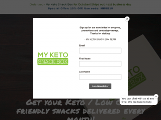 myketosnackbox.com screenshot