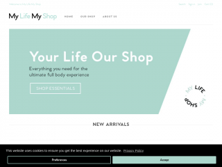 mylifemyshop.com screenshot