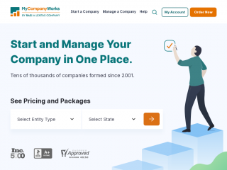 mynewcompany.com screenshot