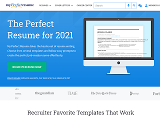 myperfectresume.com screenshot