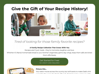 myrecipetree.com screenshot