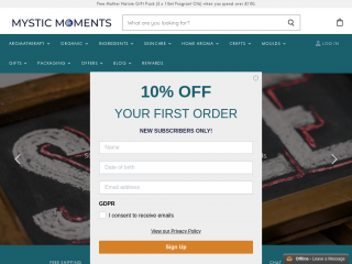 mysticmomentsuk.com screenshot