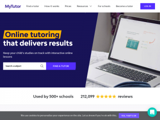 mytutor.co.uk screenshot