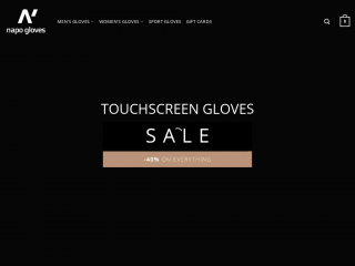 napogloves.co.uk screenshot