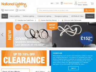 nationallighting.co.uk screenshot