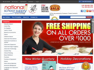 nationalschoolsupply.com screenshot