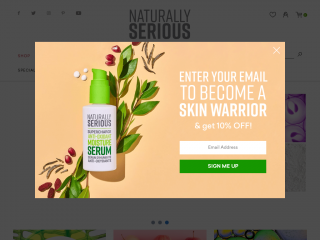 naturallyseriousskin.com screenshot