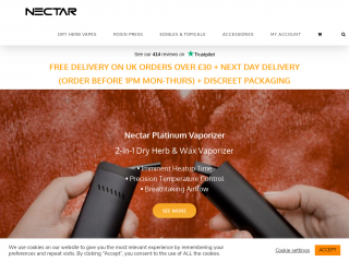 nectarmedicalvapes.com screenshot