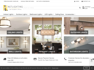 netlighting.co.uk screenshot
