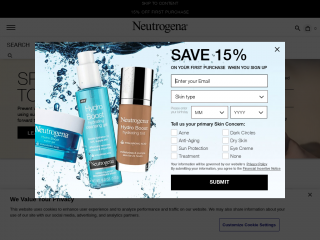 neutrogena.com screenshot