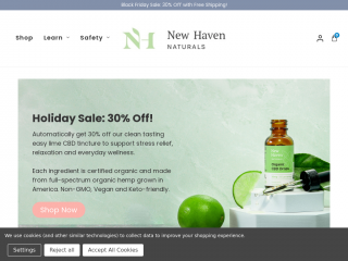 newhavennaturals.com screenshot