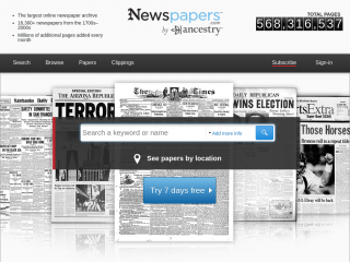newspapers.com screenshot