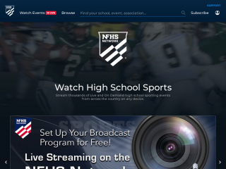 nfhsnetwork.com screenshot