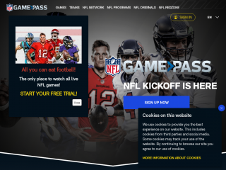 nflgamepass.com screenshot