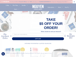 nguyencoffeesupply.com screenshot