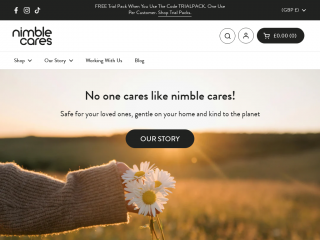 nimblecares.co.uk screenshot