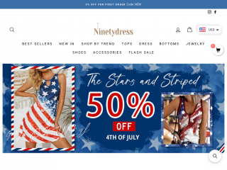 ninetydress.com screenshot