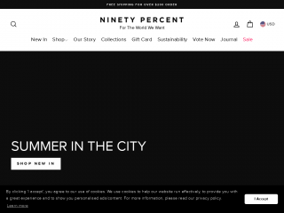 ninetypercent.com screenshot