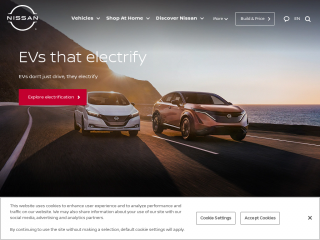 nissanusa.com screenshot