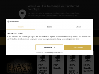 noblechairs.com screenshot