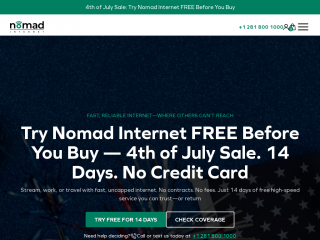 nomadinternet.com screenshot
