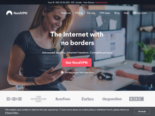 nordvpn.com screenshot