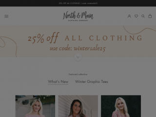 northandmainclothingco.com screenshot