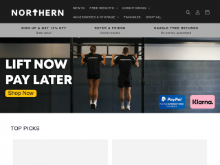 northerngymequipment.com screenshot