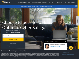 norton.com screenshot