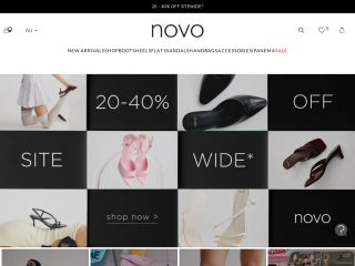 novoshoes.com.au screenshot