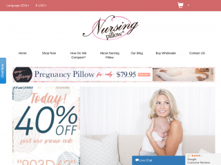 nursingpillow.com screenshot