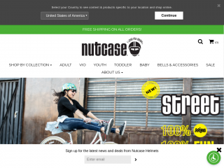 nutcasehelmets.com screenshot