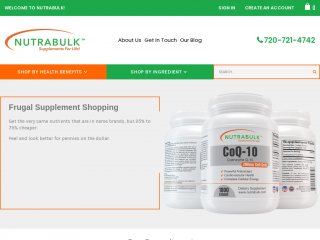 nutrabulk.com screenshot