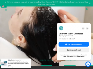 nutreecosmetics.com screenshot