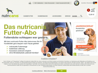 nutricanis.de screenshot