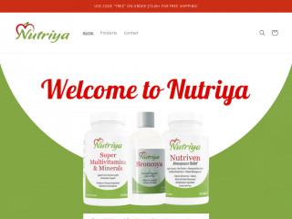 nutriya.net screenshot