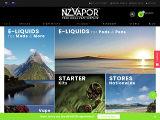 nzvapor.com screenshot