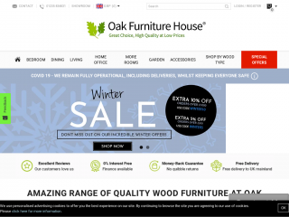 oakfurniturehouse.co.uk screenshot