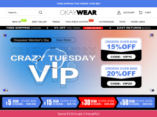 okaywear.com screenshot