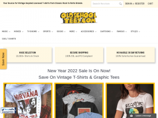 oldschooltees.com screenshot