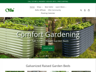 ollegardens.com screenshot