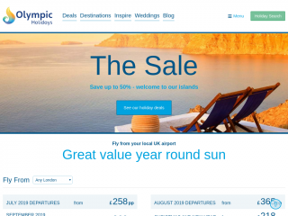 olympicholidays.com screenshot