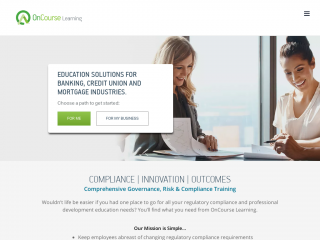 oncourselearning.com screenshot