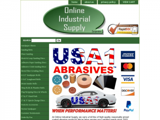 onlineindustrialsupply.com screenshot