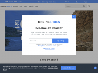 onlineshoes.com screenshot
