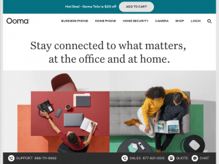 ooma.com screenshot